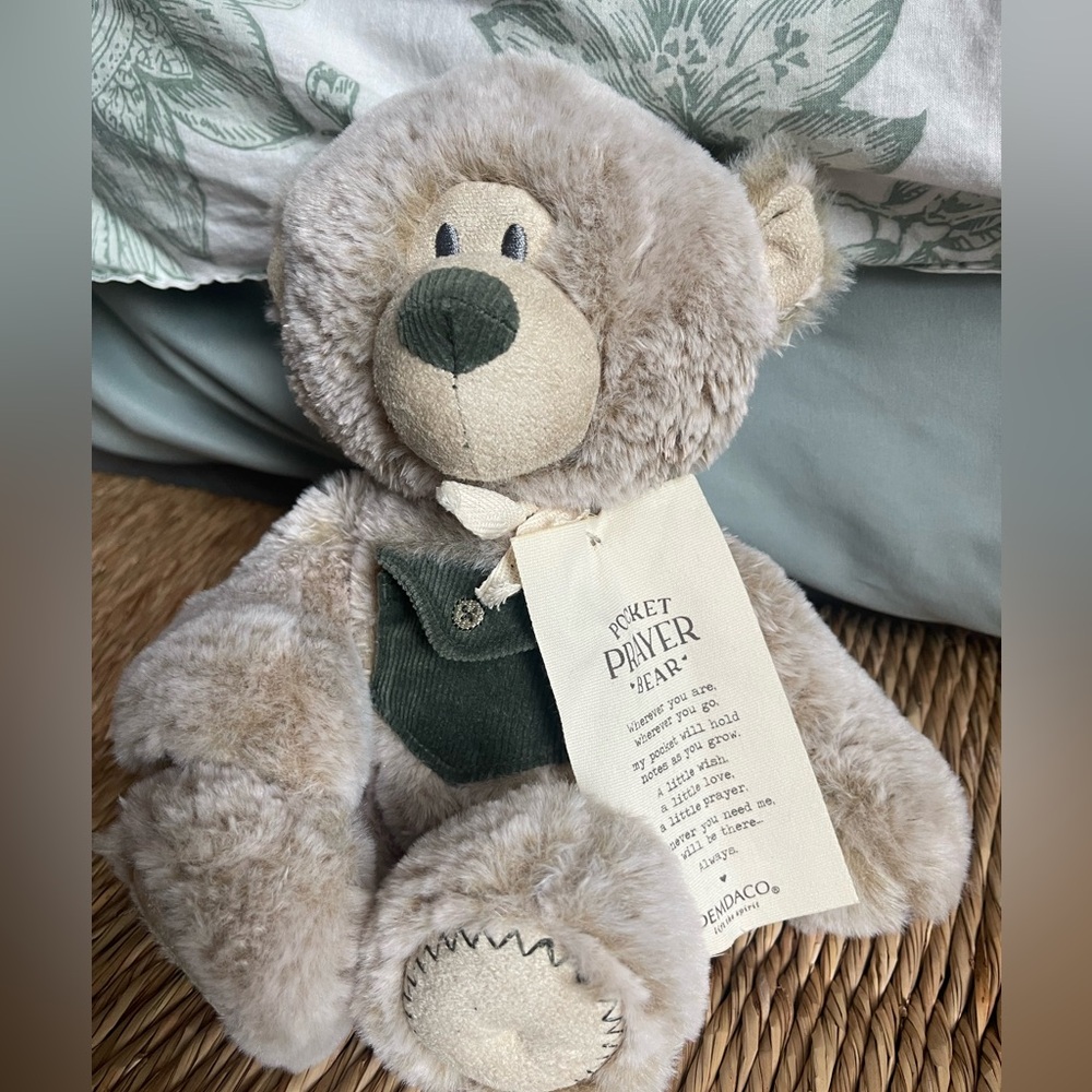 Demdaco Plush Pocket Prayer Bear